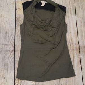 C Lective olive/black sleeveless  shirt size small